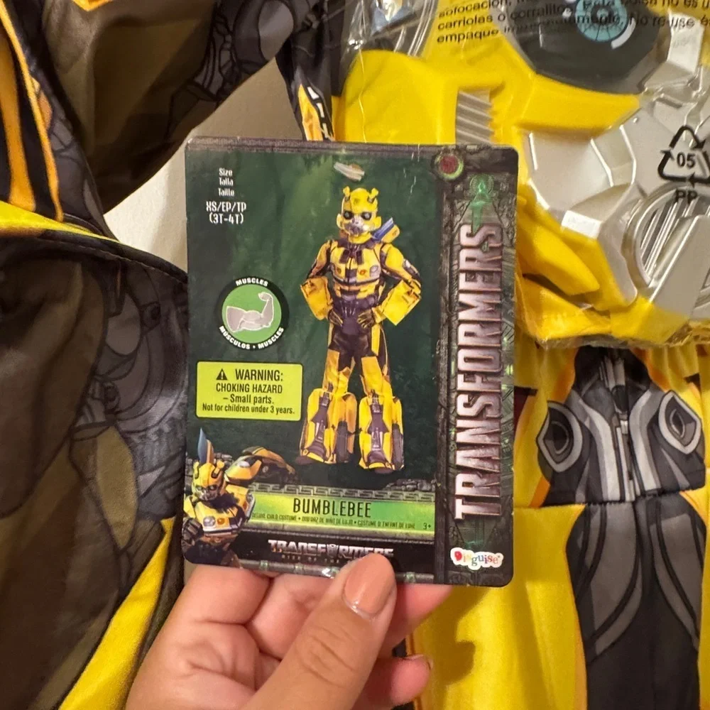 Transformer bumblebee costume size xsmall